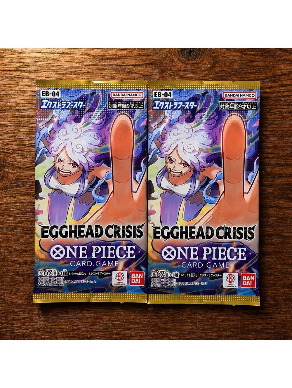 2x One Piece EB-04 Japanese Egghead Crisis Booster Packs